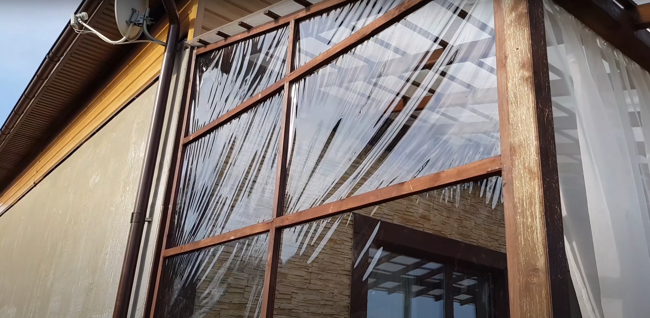 Мягкие окна для террасы